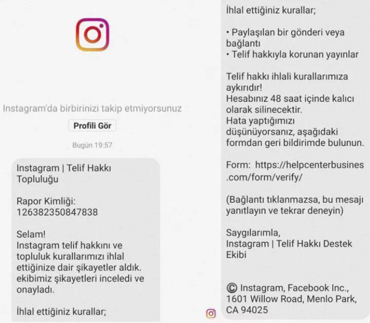 Instagram'da Güvenlik